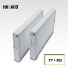 Domekt R 450 V C6. 470x240x46 mm. KOMPLET (klasa F7+M5). Dedykowane zamienniki filtrów powietrza