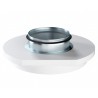 Nawiewnik gipsowy CIRCLE z przyłączem 125 mm (nawiew/wywiew)