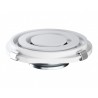 Nawiewnik gipsowy PCIRCLE, podwójny slot z przyłączem 160 mm (efekt Coandy, wyłącznie nawiew)